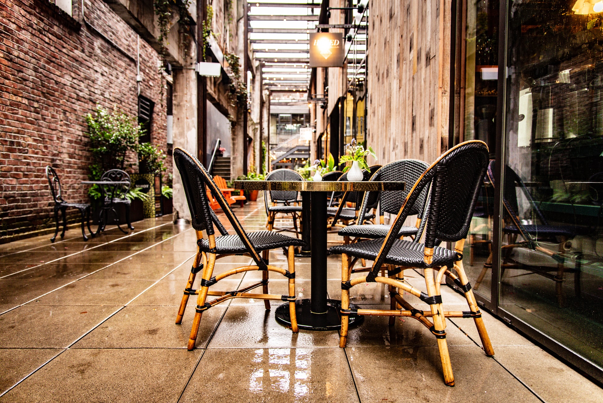 Outdoor Seating at a Restaurant