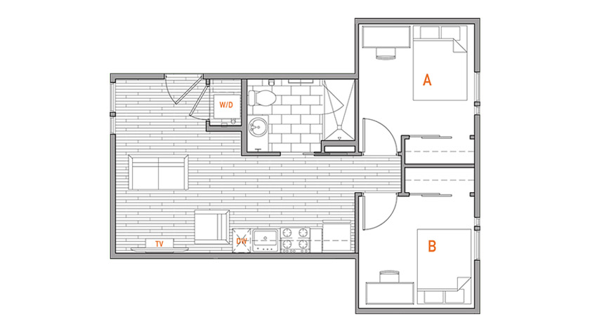 example floor plan design at nolan apartments